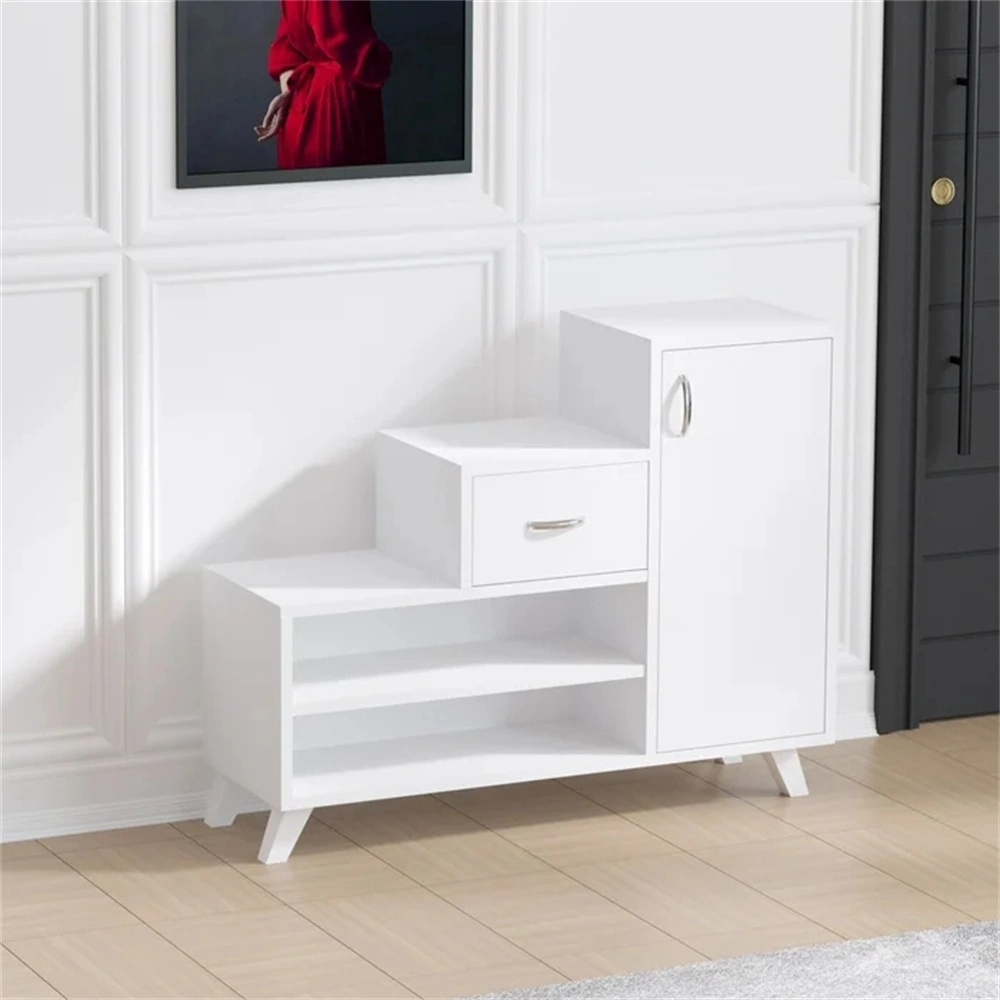 Modern Stylish Entrance Wooden Furniture Door Side Locker Shoe Rack