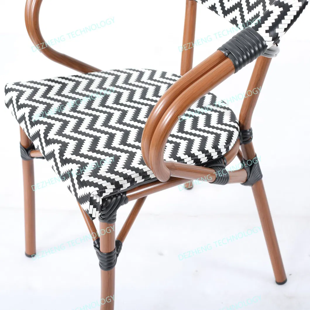 Modern Hotel Terrace Sitting Sling Stacking Outdoor Patio Dining Chair