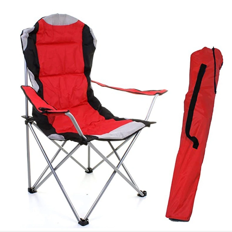 Cotton Backed Chair Folding Recreational Camping Fishing Beach Chair with Armchairs
