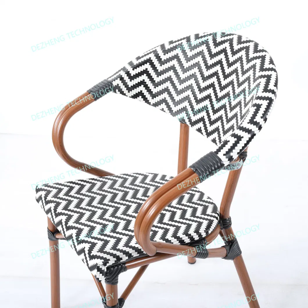 Modern Hotel Terrace Sitting Sling Stacking Outdoor Patio Dining Chair