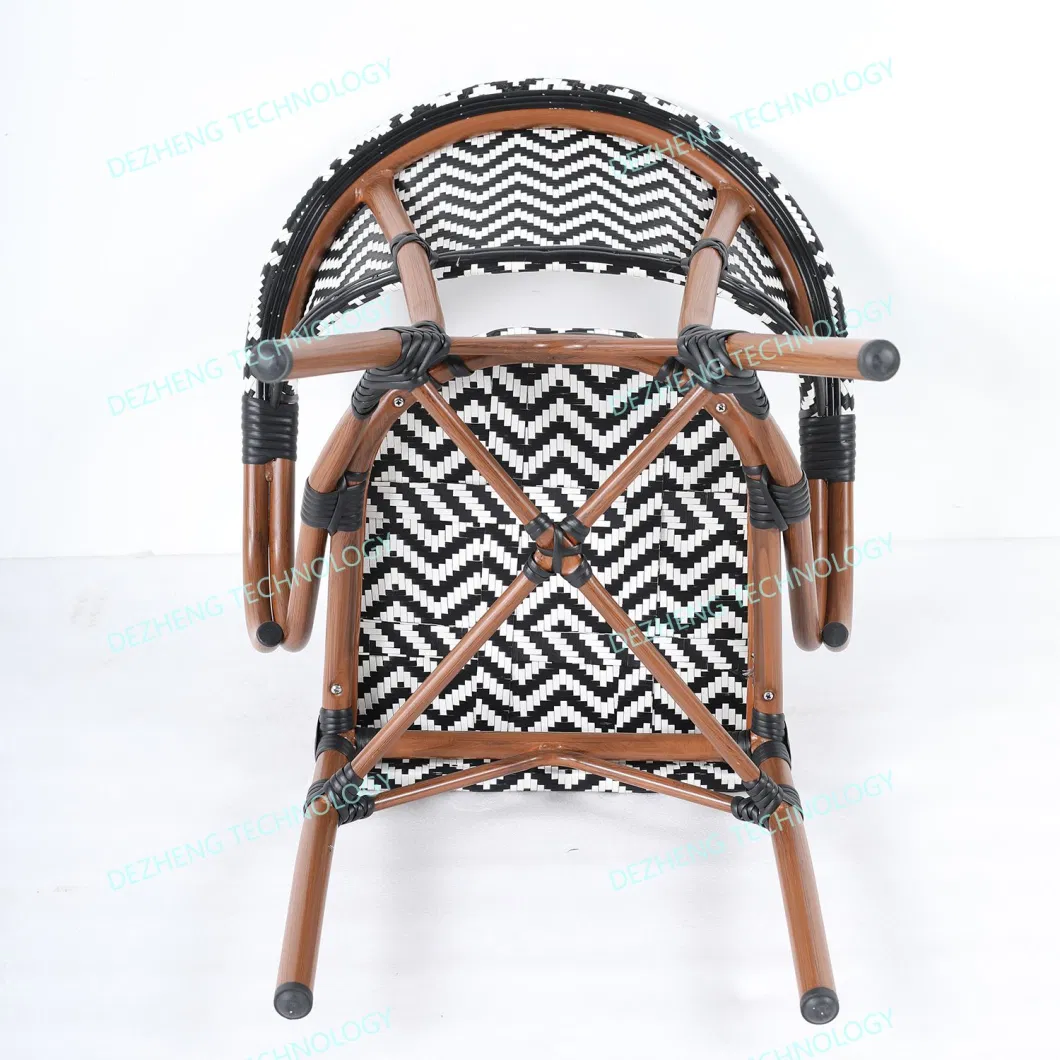 Modern Hotel Terrace Sitting Sling Stacking Outdoor Patio Dining Chair