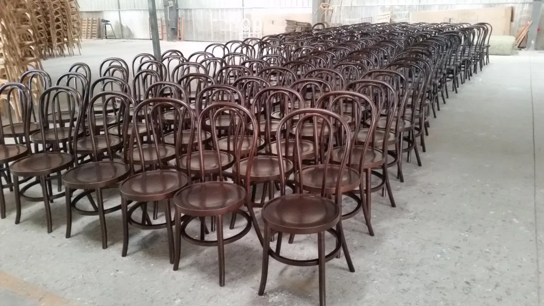 White Color Stackable Thonet Bentwood Chair for Wedding Restaurant