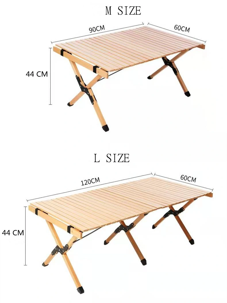 Home and Outdoor Portable Wooden Table, Furniture, Picnic Table