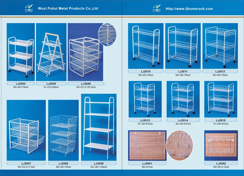 4 Tiers Home Storage Organization Wire Basket Drawer (LJ2005)