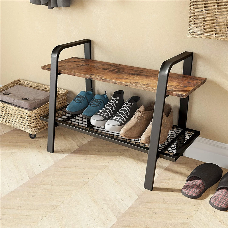 Simple Entrance Small Apartment Shoe Changing Stool Rack 0353