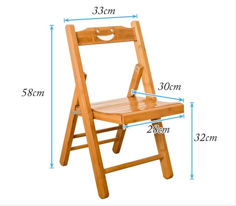 Portable Small Bamboo Folding Chair Foldable Backrest Dining Chair Lazy Coffee Chair