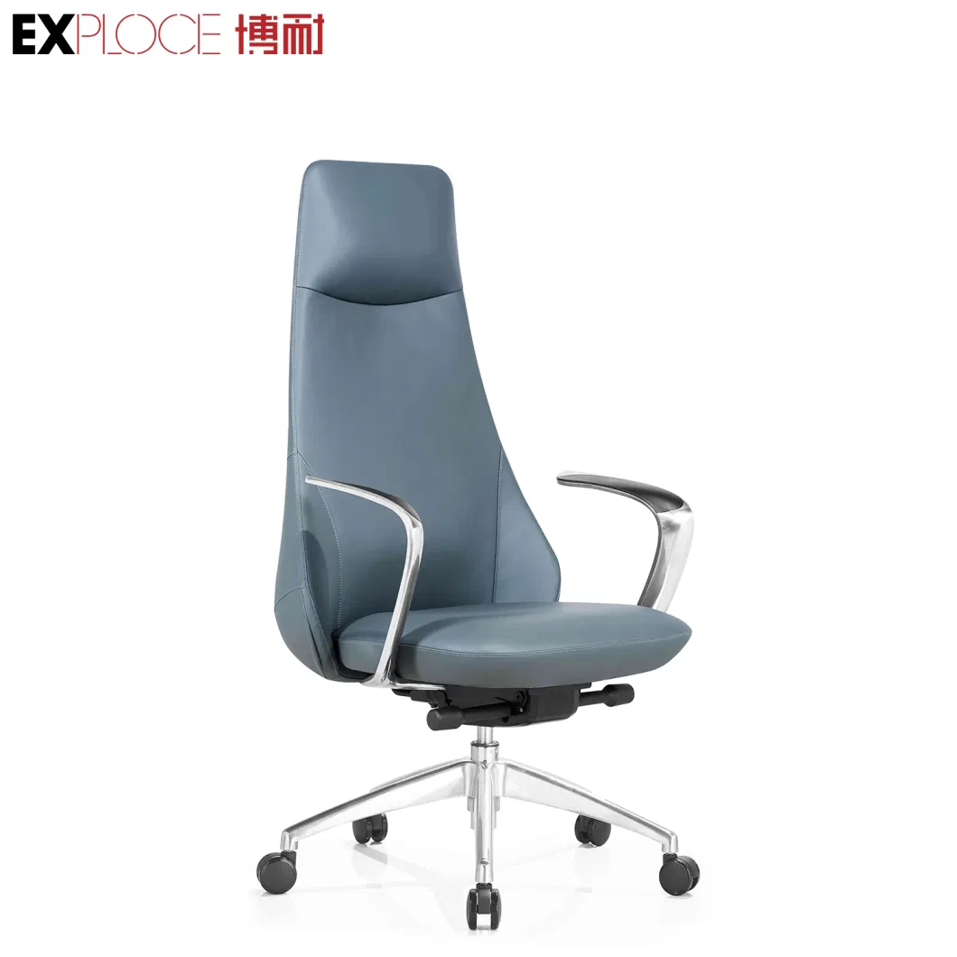 Executive Conference Home Office Chairs Foshan Bentwood Plywood Seat Tall Leather Wooden Made in China Furniture