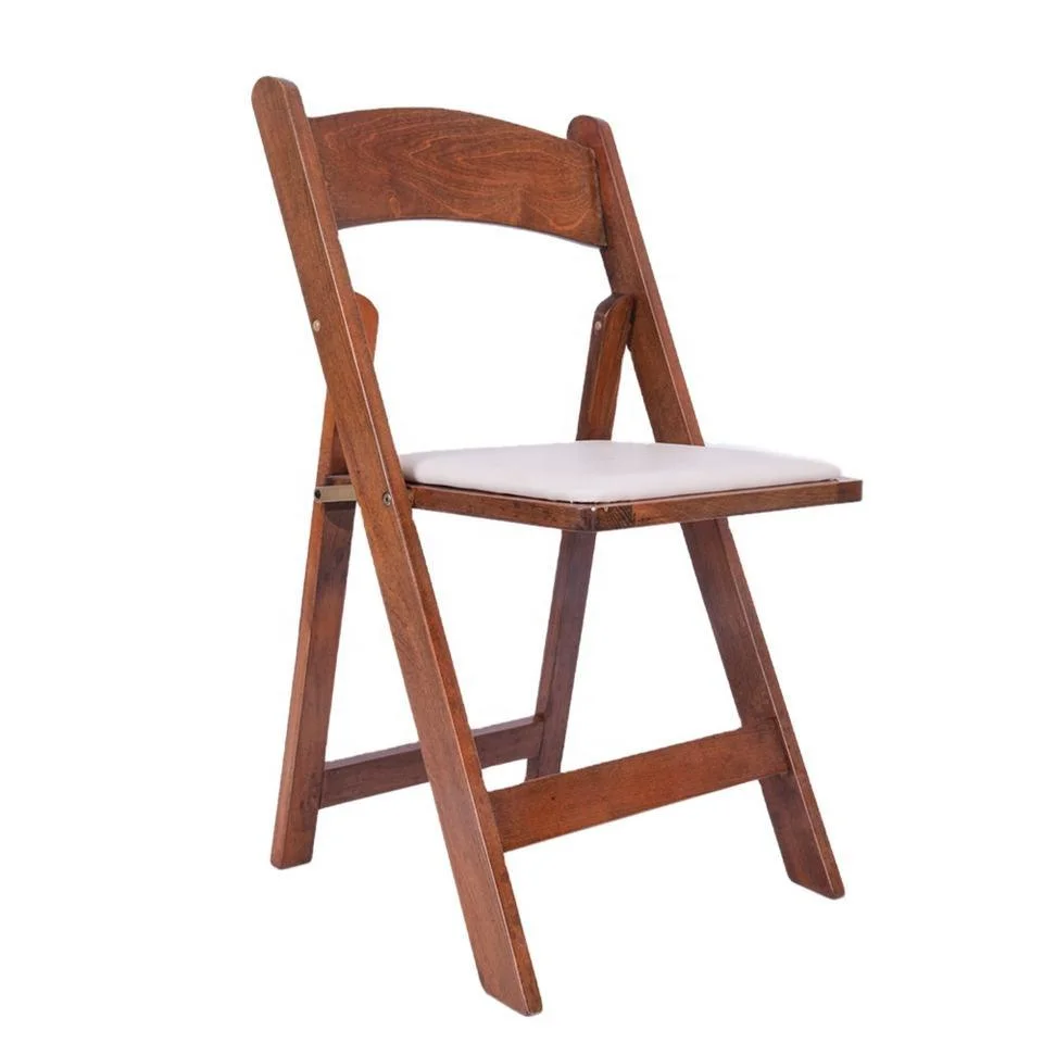 Wholesale Wooden Chair Dining Folding Chairs for Wedding Party Events (ZG26-012)