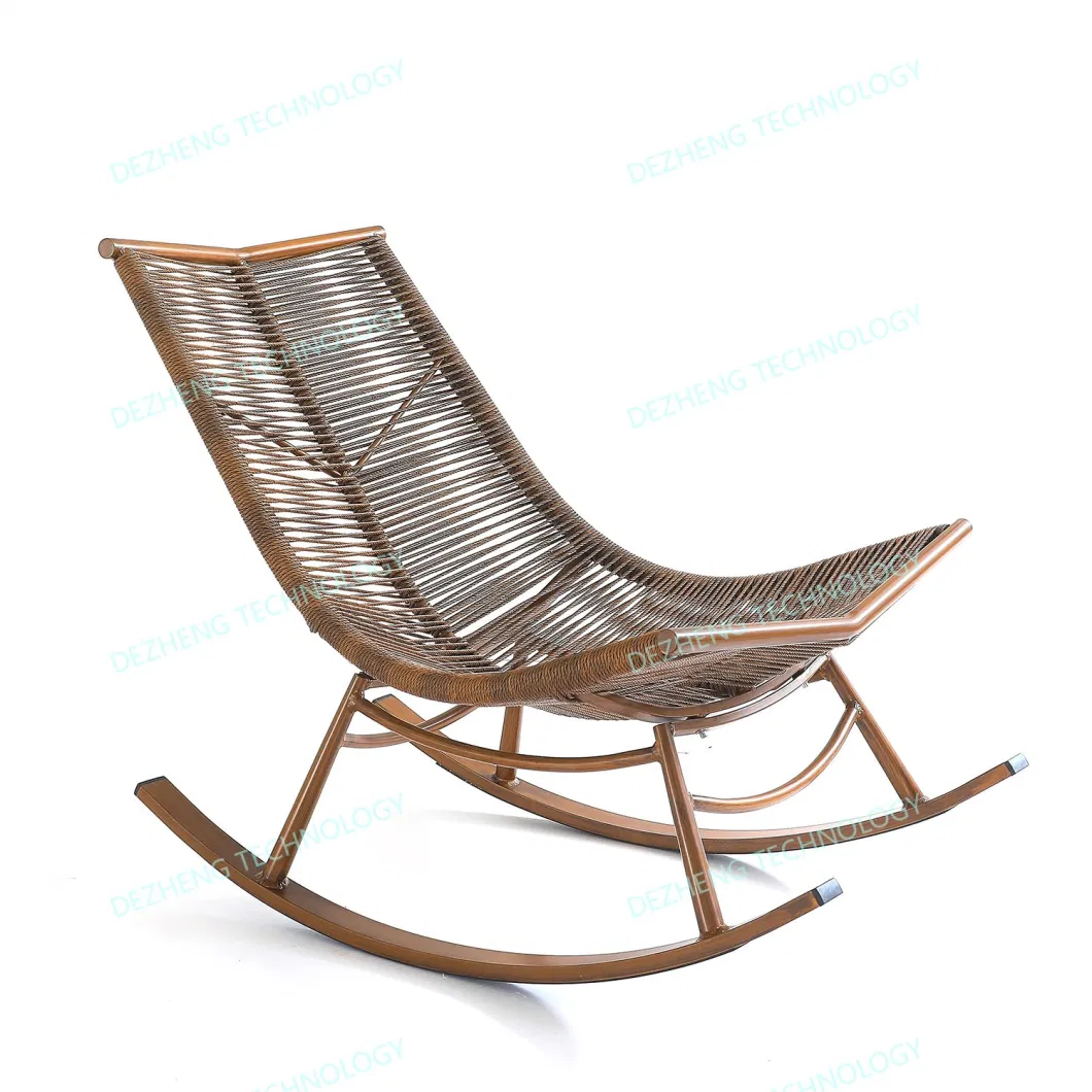 Outdoor Patio Garden Furniture Courtyard Luxury Aluminum Rattan Sun Lounger