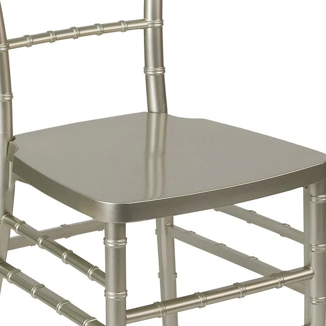 Champagne Stackable Resin Metal Tiffany Chiavari Chairs for Wedding Event