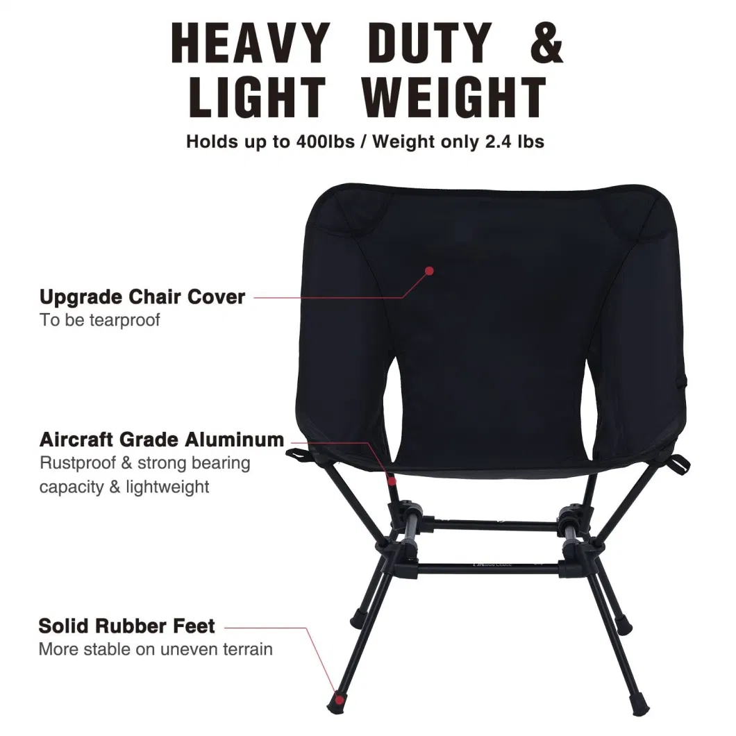 2 Pack Camping Compact Backpacking Chairs Portable Camp Hiking Beach Chairs