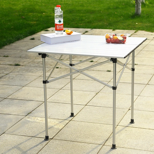 Wholesale Portable Aluminium Picnic Lightweight Square Folding Camping Table with Carry Bag