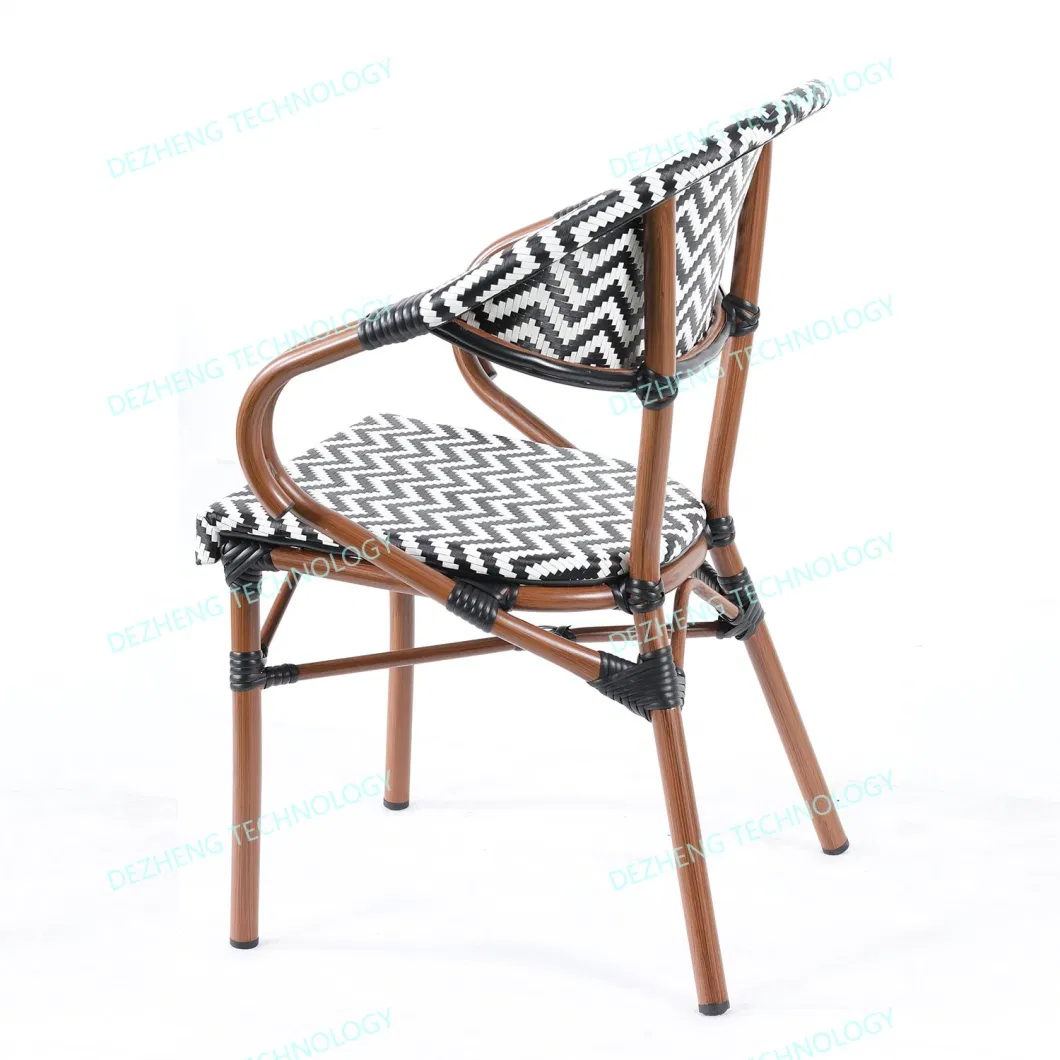 Modern Hotel Terrace Sitting Sling Stacking Outdoor Patio Dining Chair