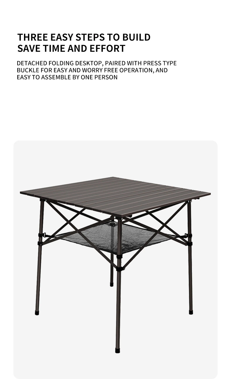 Portable Picnic Table Stall Aluminum Alloy Folding Table