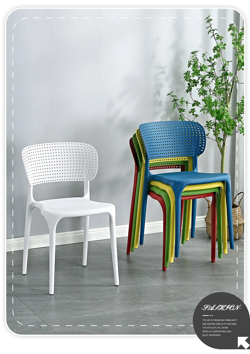 Hot Selling Contemporary PP Plastic Outdoor Chair Negotiation Stacking Dining Chairs