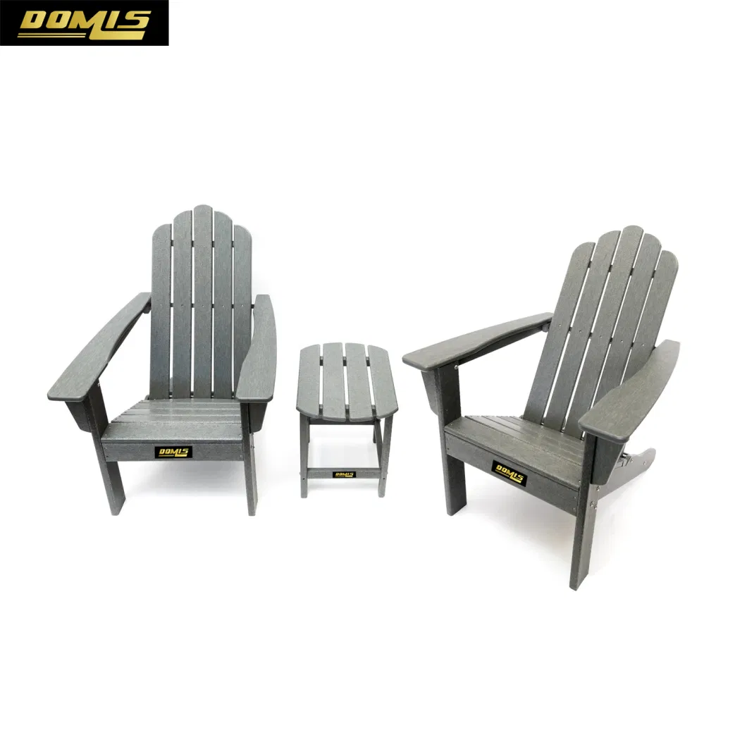 Outdoor Patio Plastic Wood Adirondack Garden Leisure Chair with Table