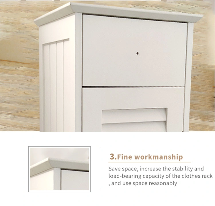 Single Door Shoe Cabinet Small Narrow Shutter Door Breathable Solid Wood Shoe Cabinet