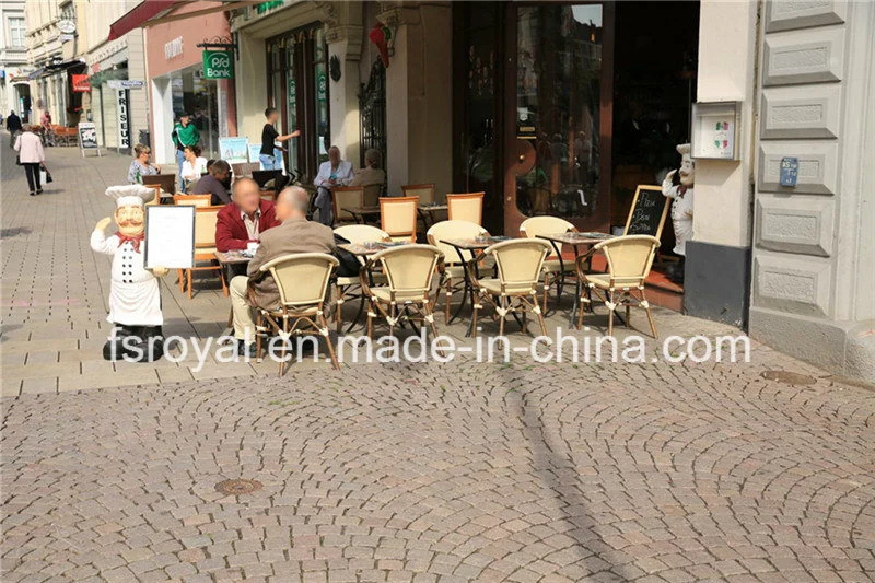 Wholesale Outdoor Restaurant Furniture French Bistro Polyester Mesh Fabric Dining Chair