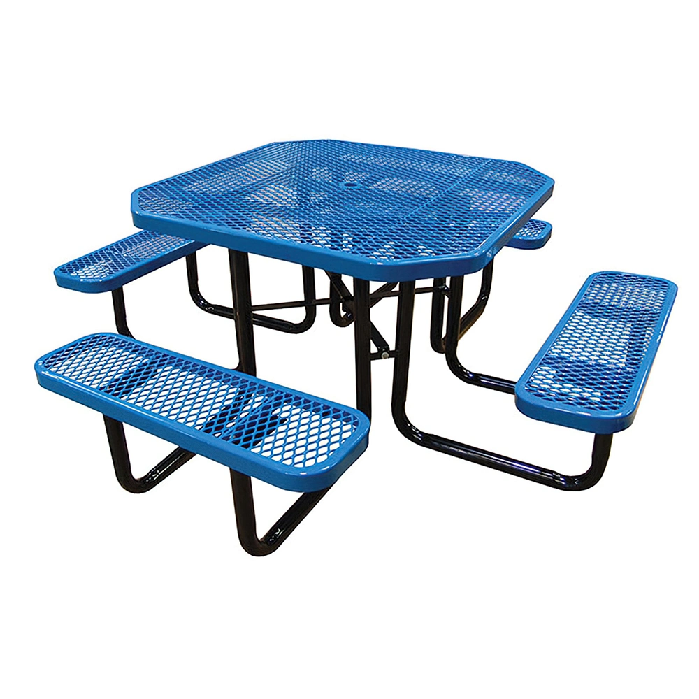 Outdoor Anti-Bump Sturdy Picnic Tables with Round Table Corners