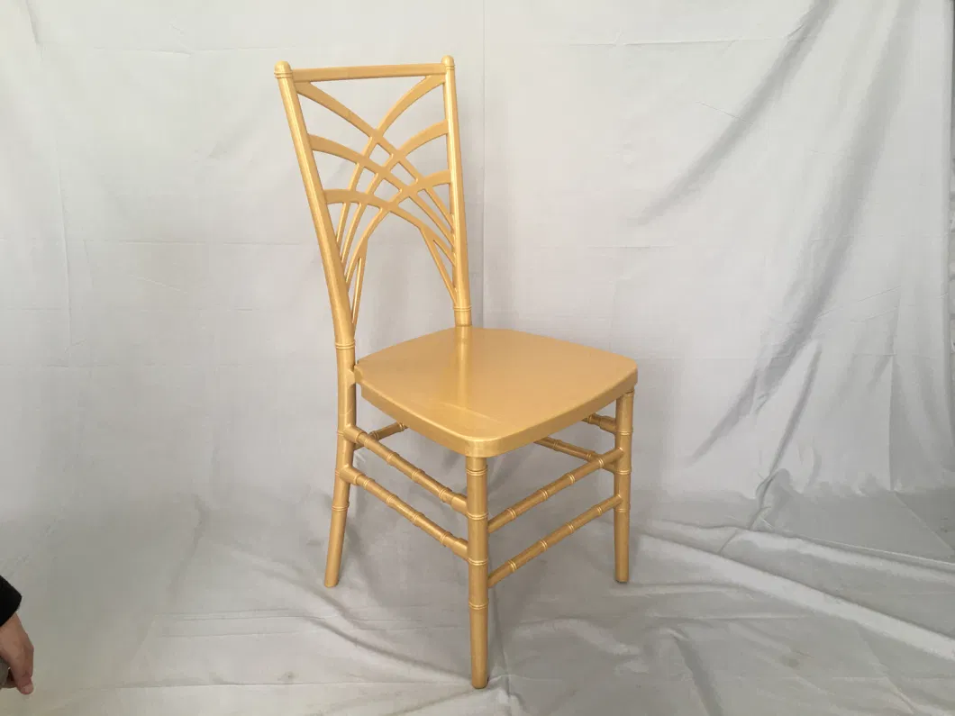 Gold Color PC Resin Chiavari Phoenix Wedding Chair for Banquet