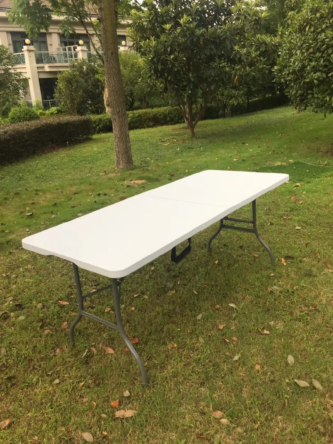6FT Plastic Half Folding Picnic Table Chairs for Events Banquet