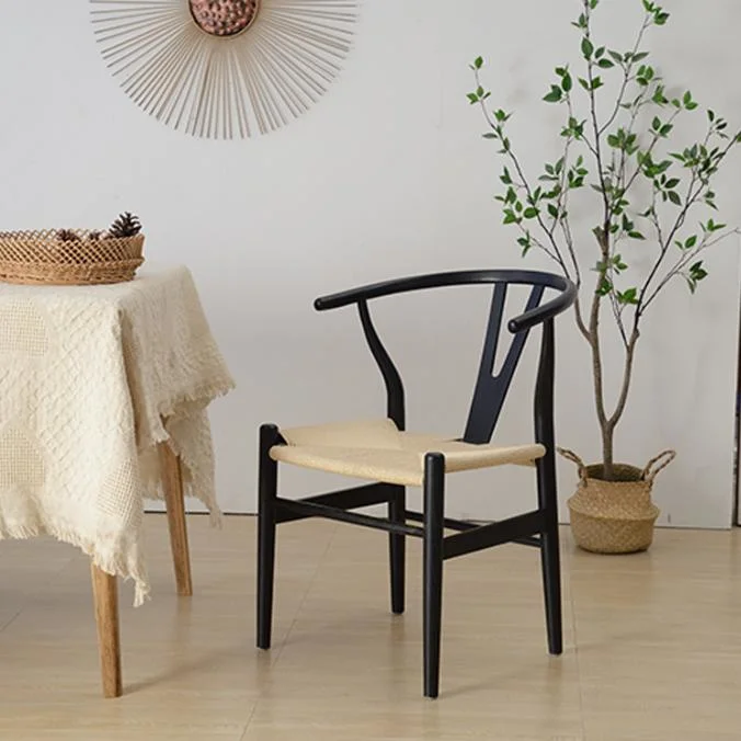 Wholesale Design Mesh Chair Leather Cushion Seat Antique Restaurant Dining Room Wood Wishbone Chairs From Factory Made