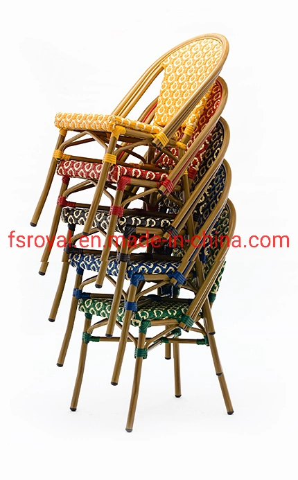 Eco-Friendly Material Patio Synthetic Rattan Wicker Outdoor Restaurant Furniture Dining Chair