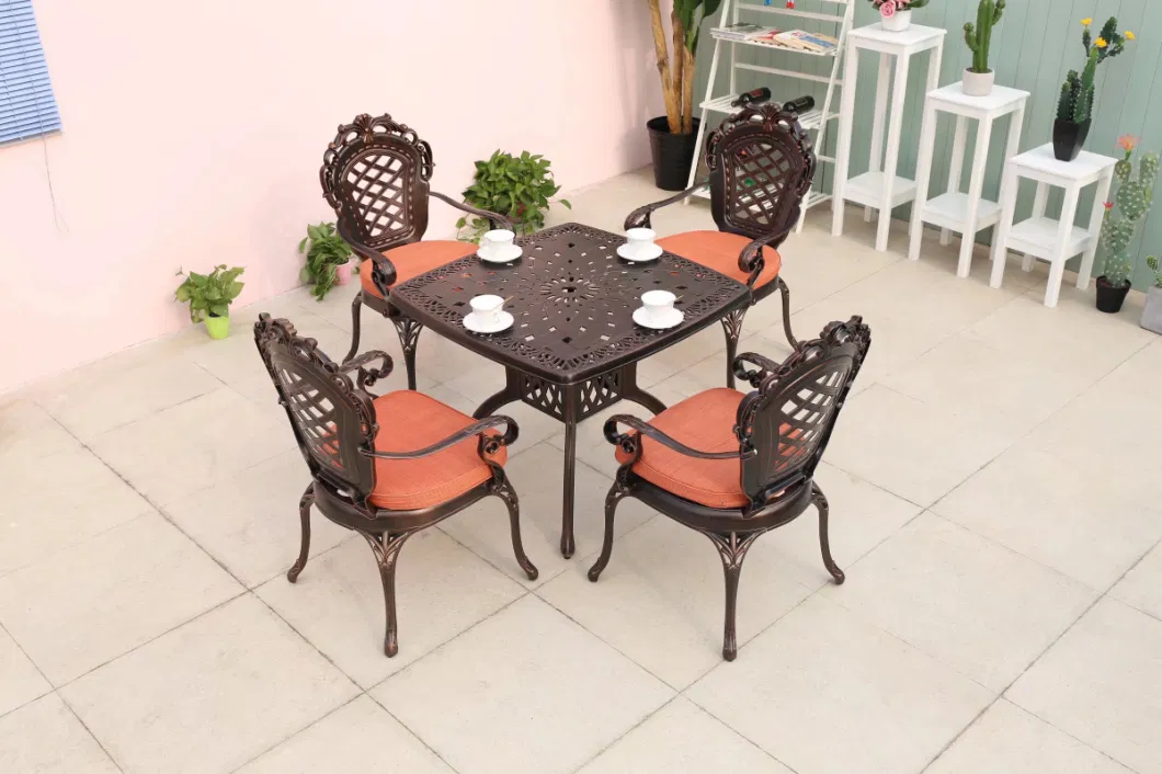 Outdoor Tables and Chairs The Leisure Place Outside The Home Stay Facility Outside The Balcony Waterproof Sunscreen Milk Tea Shop Open Tables and Chairs