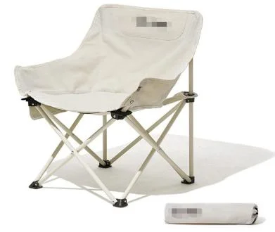 Outdoor Portable Folding Moon Chair Fishing Bench Beach Chair Comfortable Camping Chair Dustpan Chair Stable Support