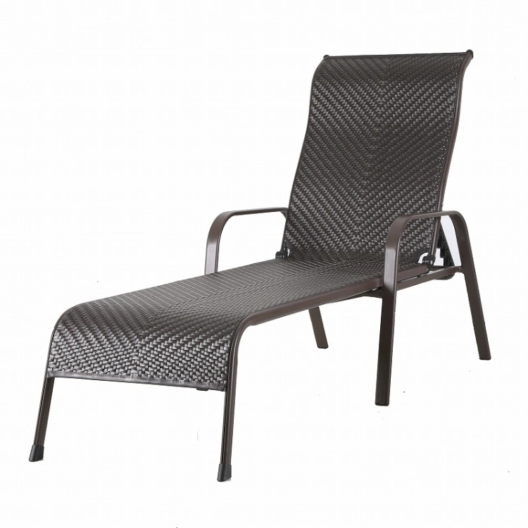 Simple Design Outdoor Folding Lounger Sunbed Stacking Garden Sleeping Chair
