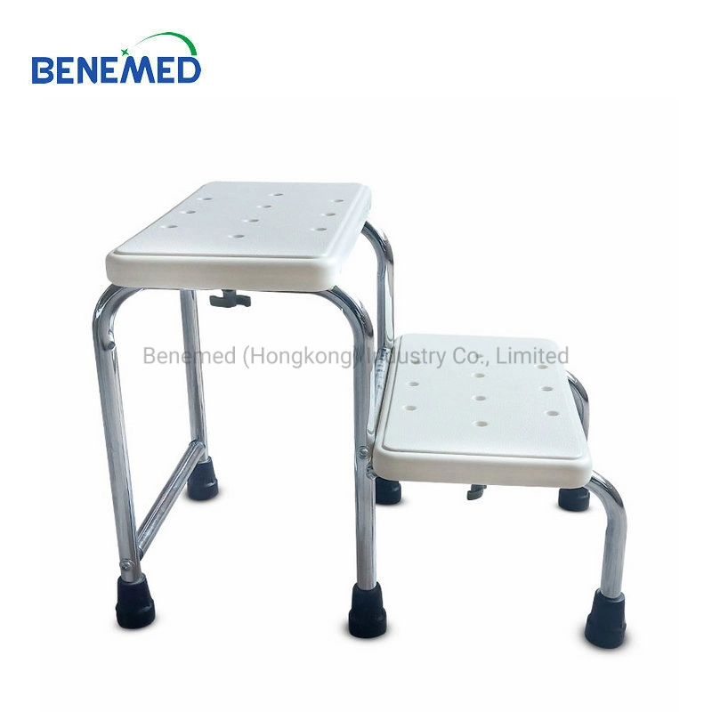 High Quality Two Steps Plastic Bed Foot Stool for Patient