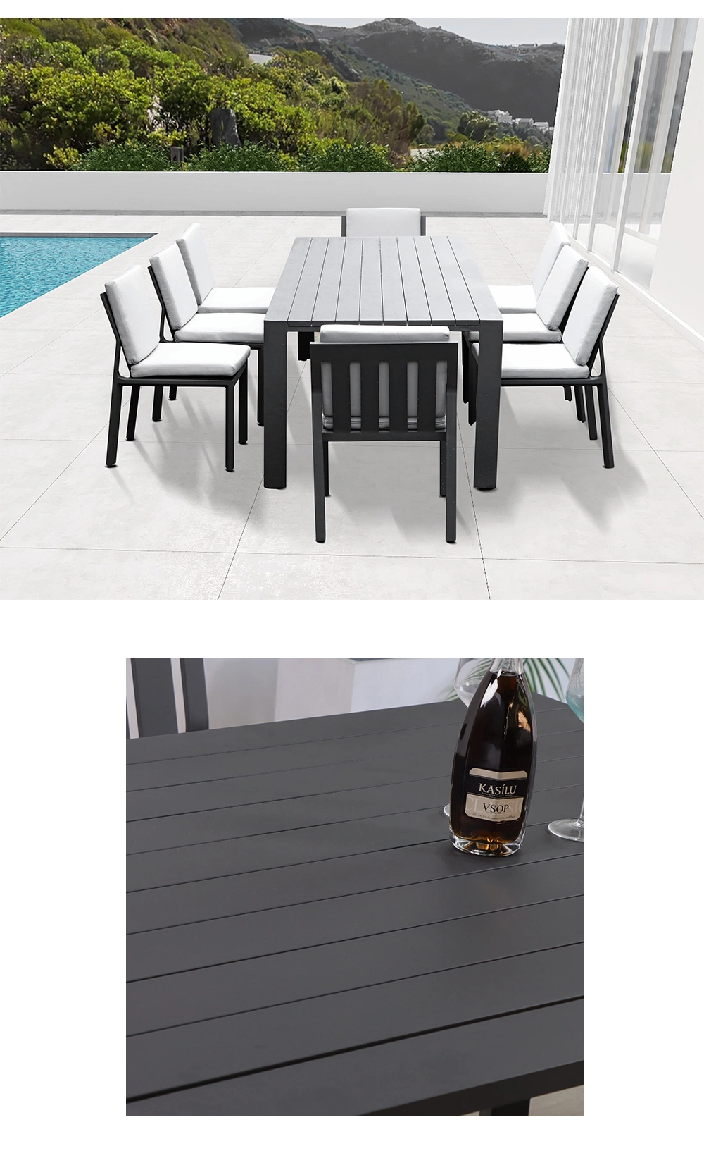 Carton Box Outdoor Patio Dining Set Restaurant Table and Chair