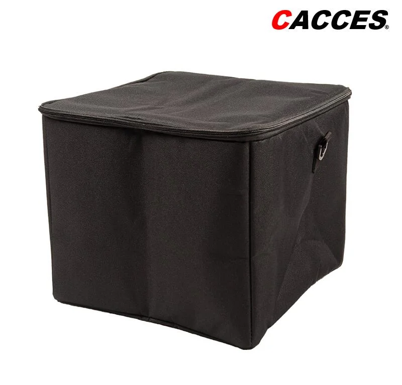 Cacces In004tb Collapsible Waterproof Trunk Organiser with Insulated Leakproof Cooler Bag, Foldable Cover, Securing Straps 3-in-1 Multi-Use Heavy Duty Car Boot