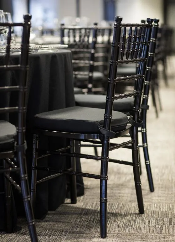 PP Hotel Wedding Event Black Tiffany Plastic Resin Chiavari Chair