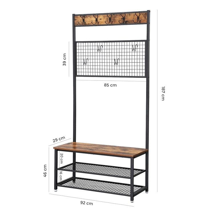 Living Room Entryway Shoe and Coat Racks Display Rack