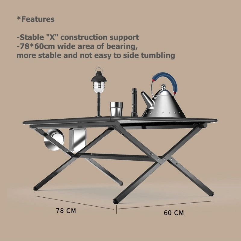 2024 New Hot Sale Outdoor Folding Portable Roll-up Table for Camping, Home, Garden, BBQ, Party