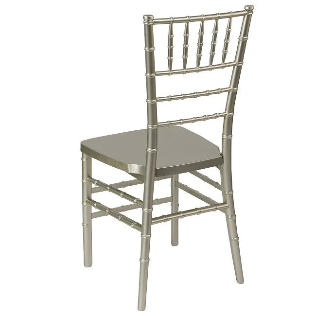 Champagne Stackable Resin Metal Tiffany Chiavari Chairs for Wedding Event
