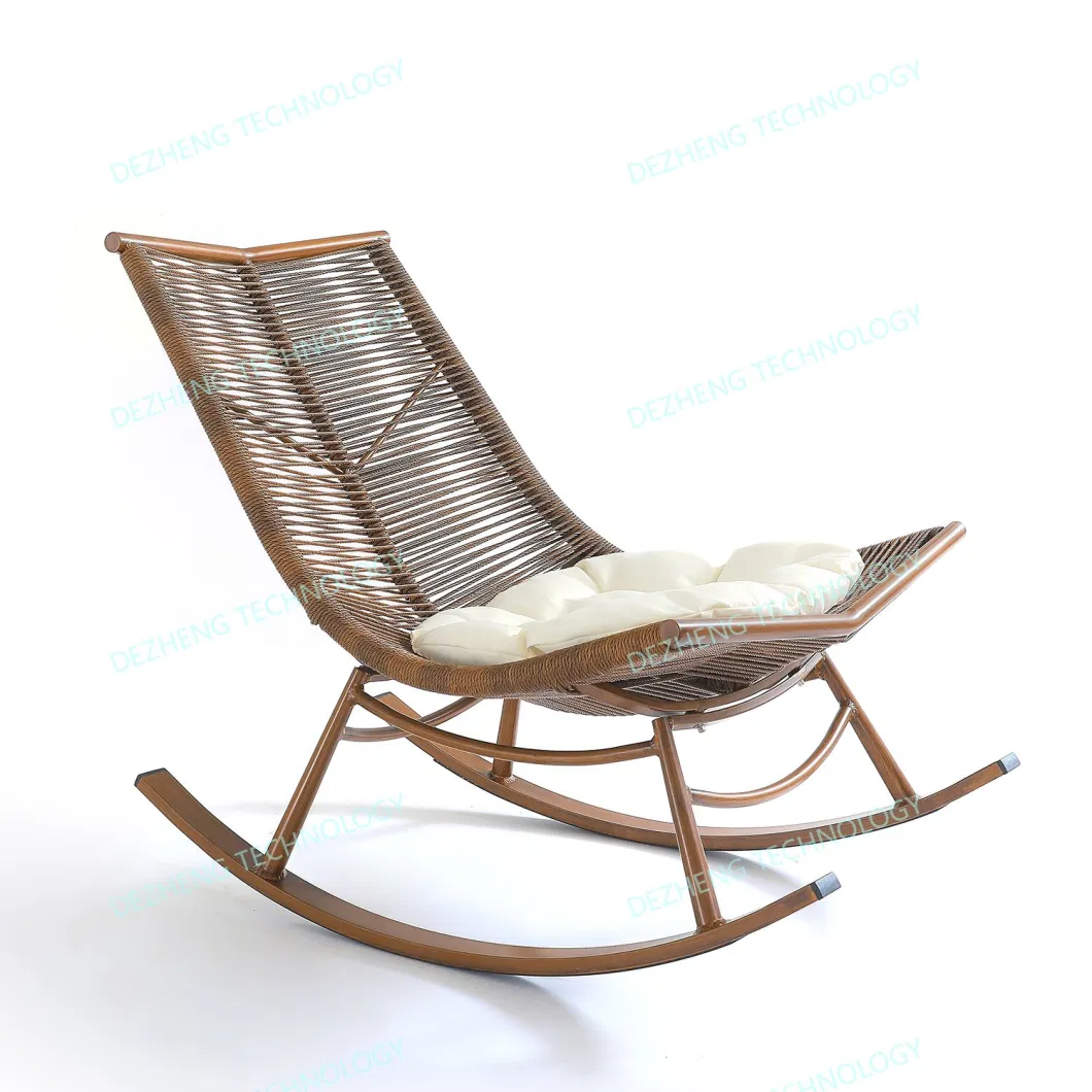 Outdoor Patio Garden Furniture Courtyard Luxury Aluminum Rattan Sun Lounger