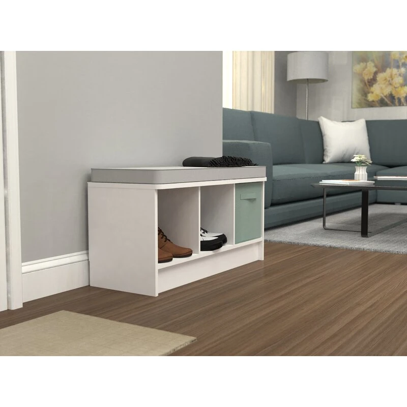 Nova 3 Pair Shoe Storage Bench, Combining Storage and Comfort