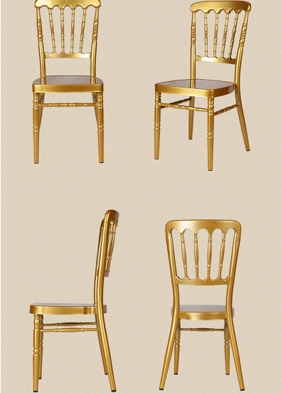 Wholesale Napoleon Chiavari Tiffany Banquet Party Hotel Room Furniture Wedding Metal Chair with Cushion