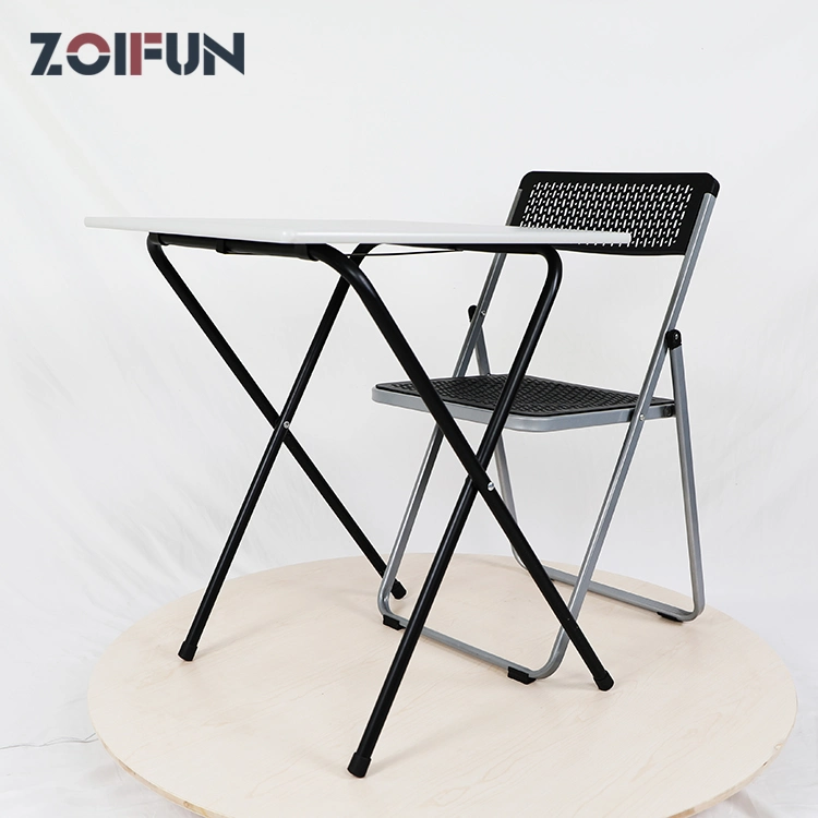 Outdoor Garden Meeting School Classroom Examination Furniture; Light Weight Wooden Plastic Folding Table Chair Set