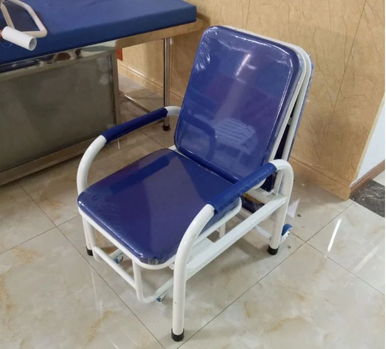 High Quality Professional Collapsible Accompany Patient Hospital Escort Transfusion Medical Chair