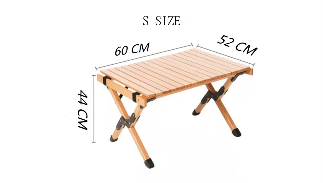 Home and Outdoor Portable Wooden Table, Furniture, Picnic Table