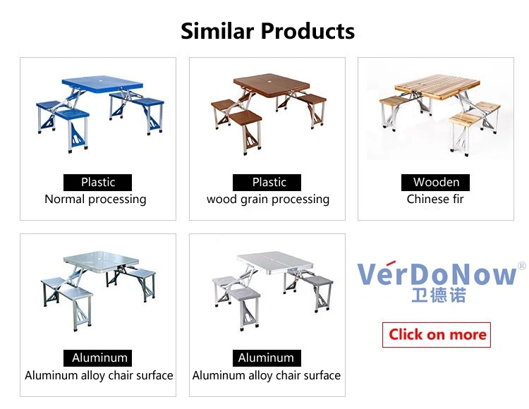 Outdoor Camping Foldable Picnic Tables with Benches