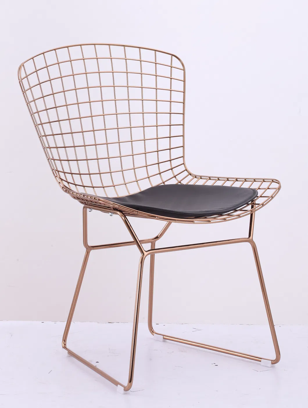 China Foshan High Quality Powder Coating Outdoor Steel Metal Wire Bertoia Side Chair