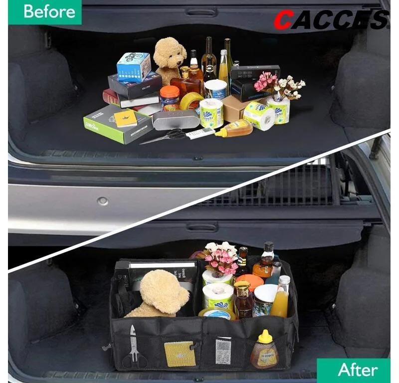 Car Boot Trunk Organiser Storage Trunk Organiser Vehicle Storage Box Foldable Car Storage Bags Travel Storage for Tidy Auto Organization &amp; Boot Maintenance