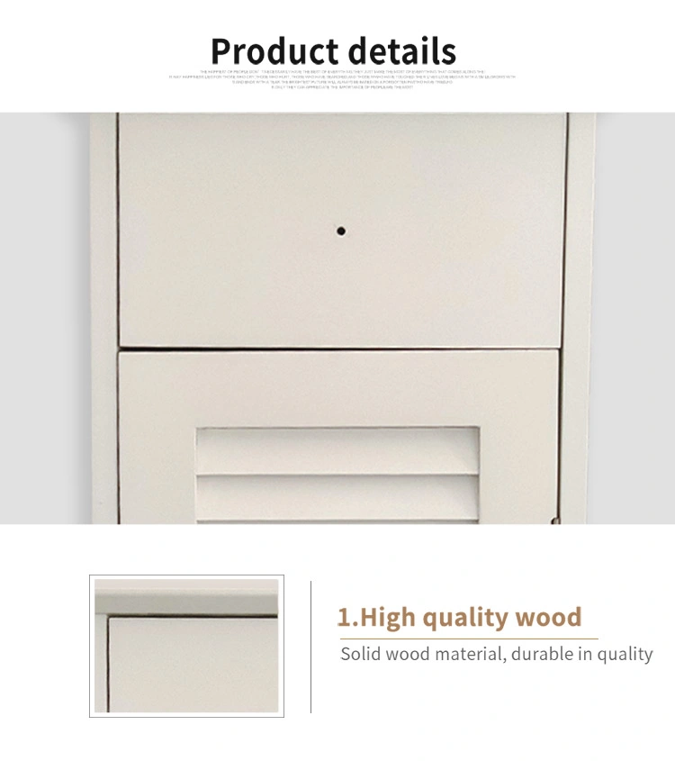 Single Door Shoe Cabinet Small Narrow Shutter Door Breathable Solid Wood Shoe Cabinet