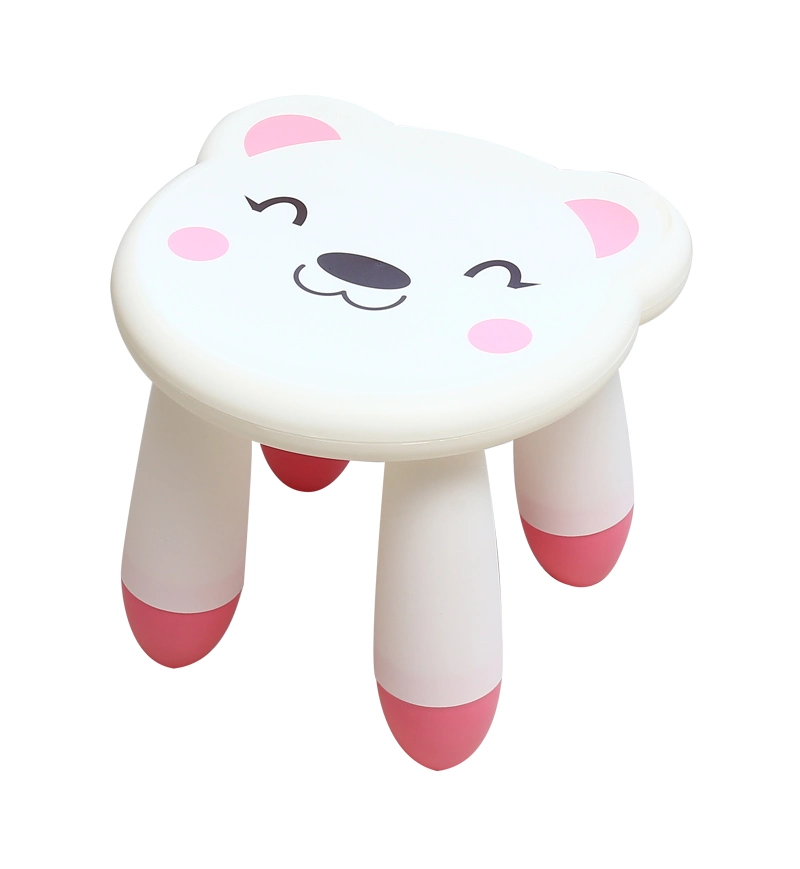 Children&prime; S Chair Backrest Colorful Plastic Carton Cute Small Stool