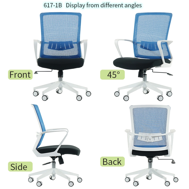 617 Hot Selling Chair Nylon Glassfibre Thickness Butterfly Mechanism Executive Mesh Chair Office Chairs Cheap