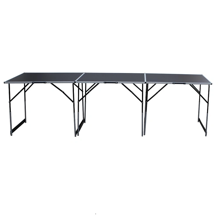 3 Pack Ultralight Collapsible with Handle Height Adjustable Folding Table